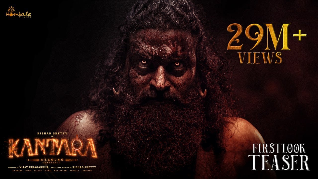 Kantara A Legend Chapter-1 Rishab Shetty Roars In First Poster From The Prequel