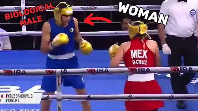 Paris Olympics 2024 46 seconds of 'bloody battle', a 'male' boxer faced a female boxer, chaos ensued