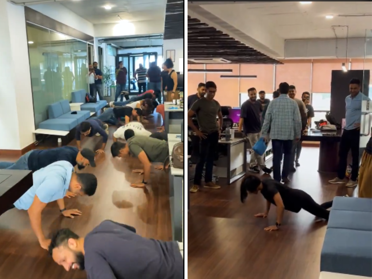 Watch: Zerodha’s Nithin Kamath Takes Part In Impromptu Workout Session With His Colleagues